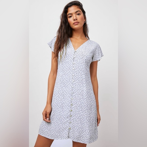 Rails Dresses & Skirts - Rails Periwinkle Floral Button-Down Dress